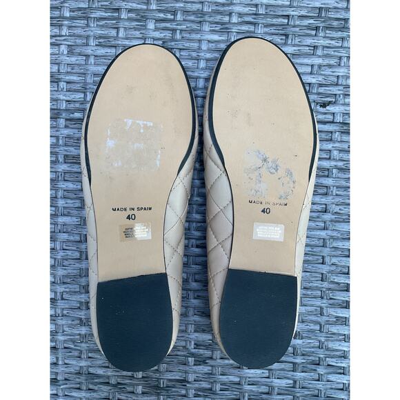 Bertuchi Womens Pink Quilted Round Toe Ballet Flats Size EU 40/US 9.5 - Picture 5 of 6